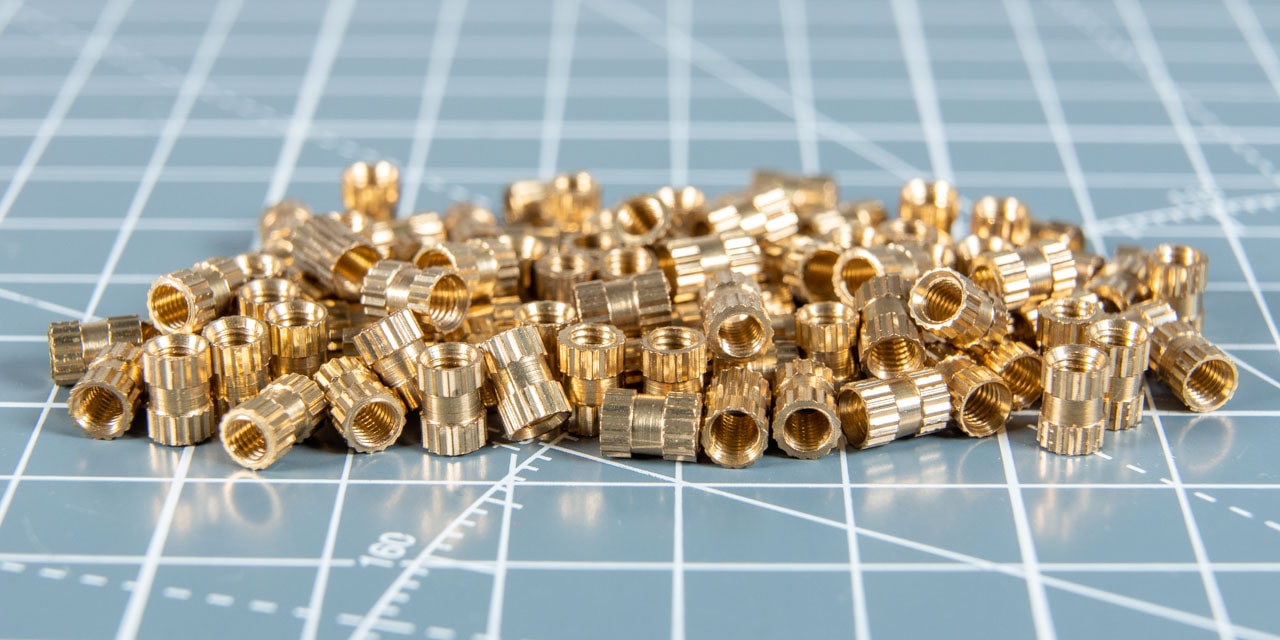 Brass Nut Threaded Insert Plastic For 3D Printing Equipment Industrial