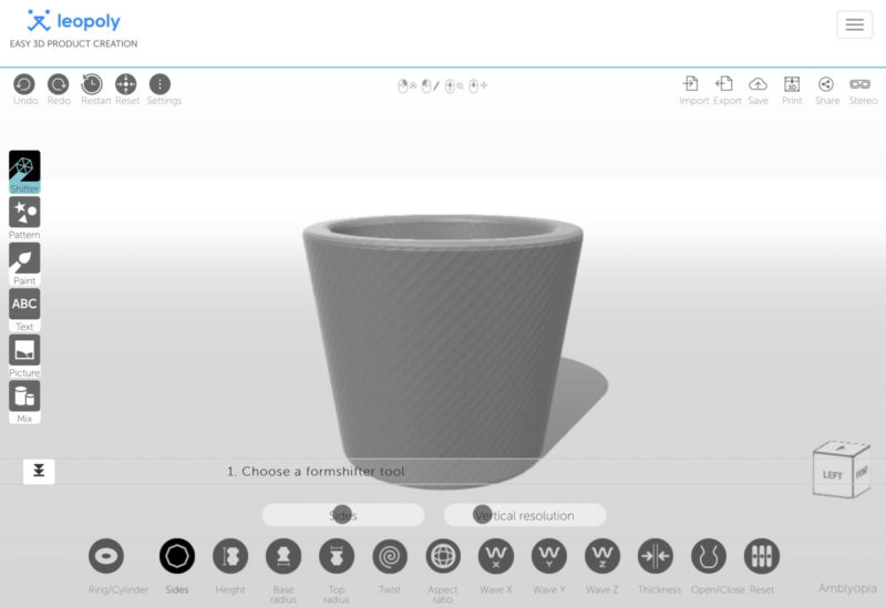 Leopoly 3D online design tool
