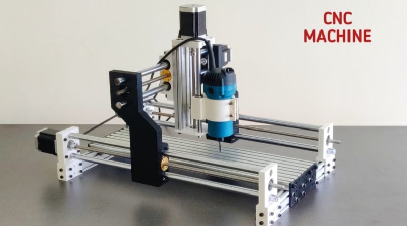 A CNC machine that was partly created with 3D printed parts
