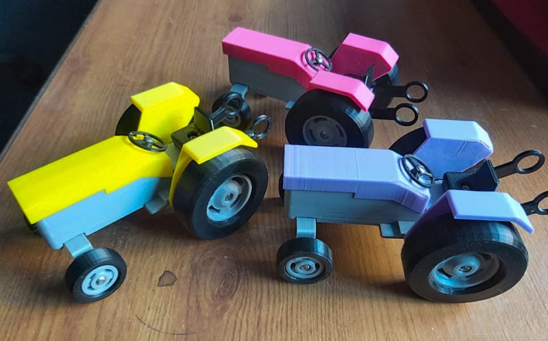 Colorful RC tractor toys