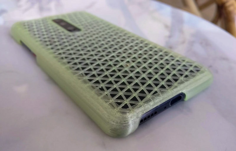 A phone case that was made with 3D printing