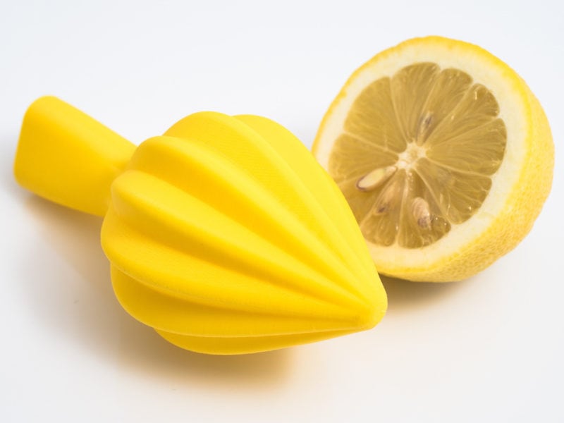 A 3D printed lemon juicer