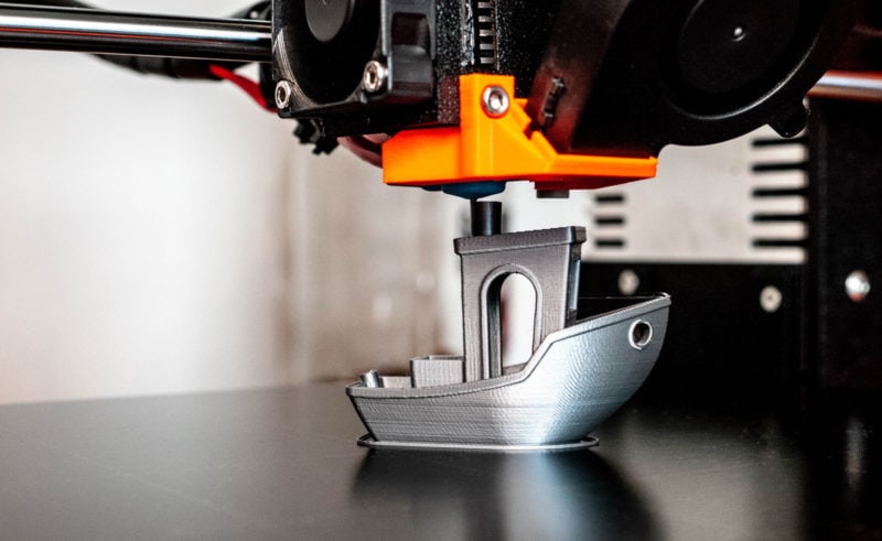 A 3D printed benchy model in a FDM printer