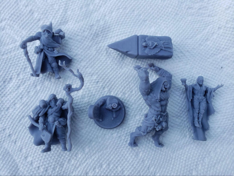 3D Printed Miniatures made with ELEGOO Water Washable Resin
