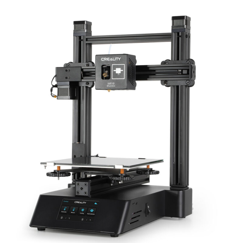 A Creality CP-01 3-in-1 3D printer on a white background