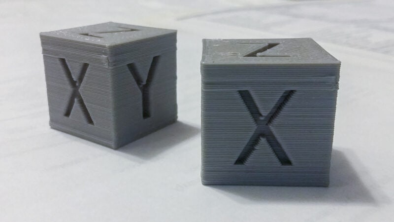 Fixed Z-banding issues on a set of calibration cubes