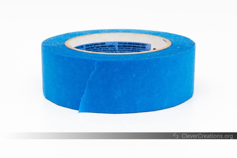 A roll of blue painter's tape