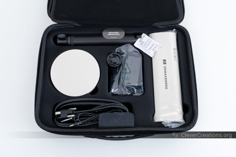 The Lynx scanner in its carrying case with accessories