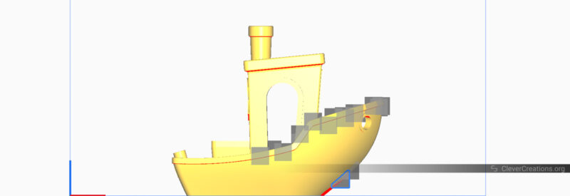 Screenshot of a 3D model in Cura